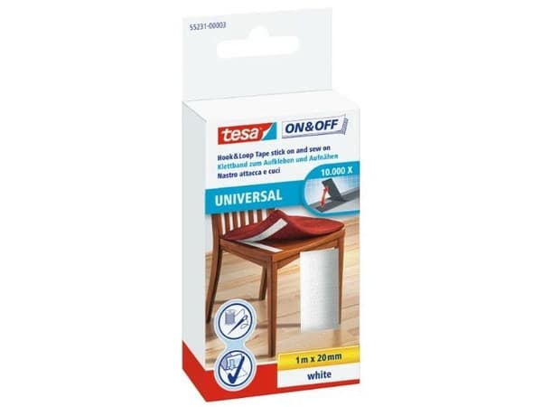 TESA 55231-00003, 1 m, Vit, 20 mm