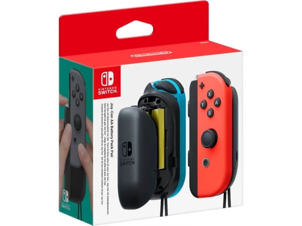Nintendo Switch Joy-Con AA Battery Pack Pair, Setti, Nintendo Switch, Musta, Harmaa, Matta, Nintendo Switch Joy-Con, 4 kpl