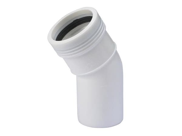 Wavin PP-taivutus 30 astetta Ø 32 mm valkoinen