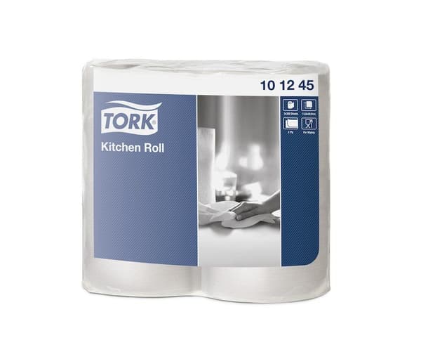 Hushållspapper Tork Plus Extra långt 2-lagers, vitt - (7 förpackningar x 2 rullar per kartong)