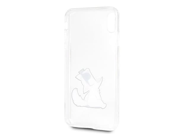 Karl Lagerfeld Choupette Fun-etui til iPhone Xs Max - transparent