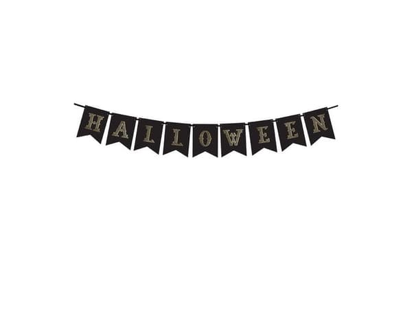 Halloween bogstavbanner