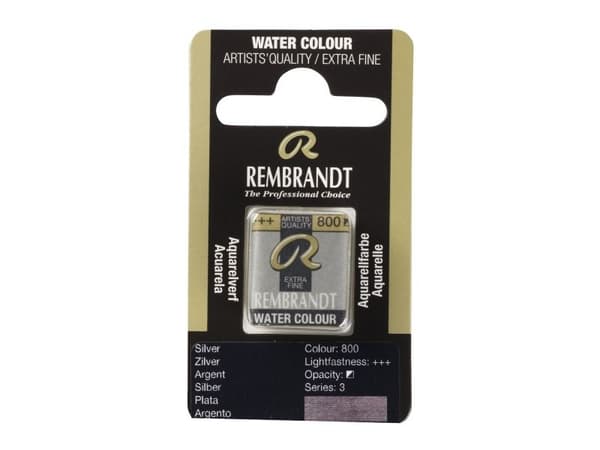 Rembrandt akvarellfärg silver 800