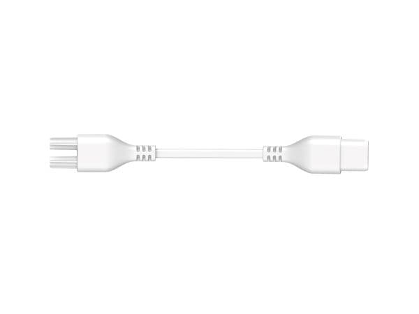 Flexline mellananslutningskabel rak 10 cm vit