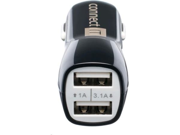 Connect IT CI-243, Auto, Tupakansytytin, 5 V, Musta
