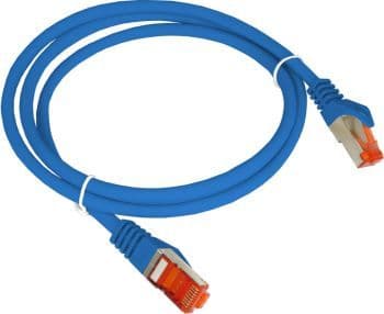 Alantec Patch-cord S/FTP kat.6A LSOH 0,5m blå ALANTEC