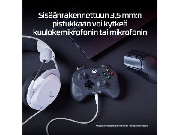 HyperX Clutch Tanto Mini WD Gaming Controller, Joystick, Xbox, Xbox One, Ledningsført, USB, Sort, 2,95 m