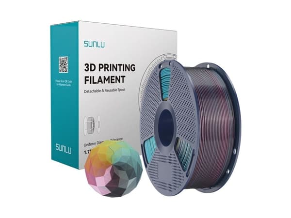 Sunlu PLA+ Silk filament Forth-Color (röd-gul-grön-svart)