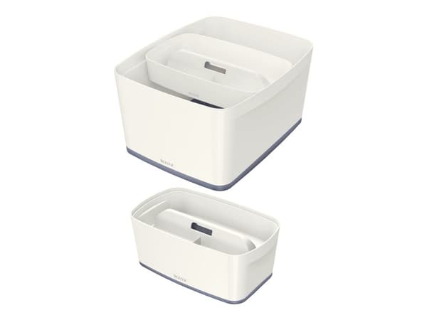 Leitz MyBox - Lagringsboxfack - 3 utrymmen - vit