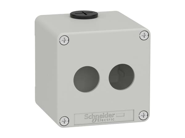 Schneider Harmony XAP Kontrollkabin tom grå 2 XAPD1502-porter