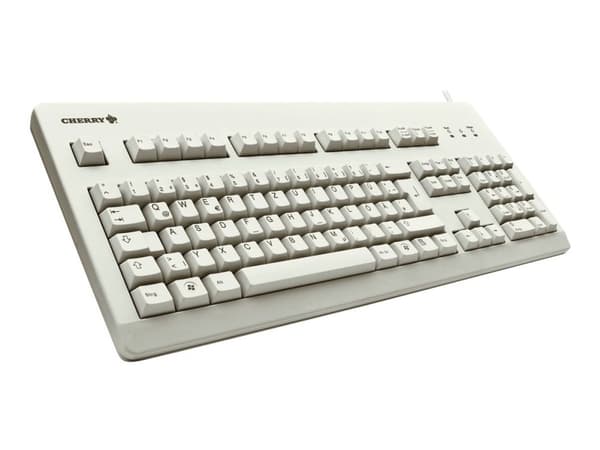 CHERRY G80-3000 - Tastatur - PS/2, USB - USA - lysegrå