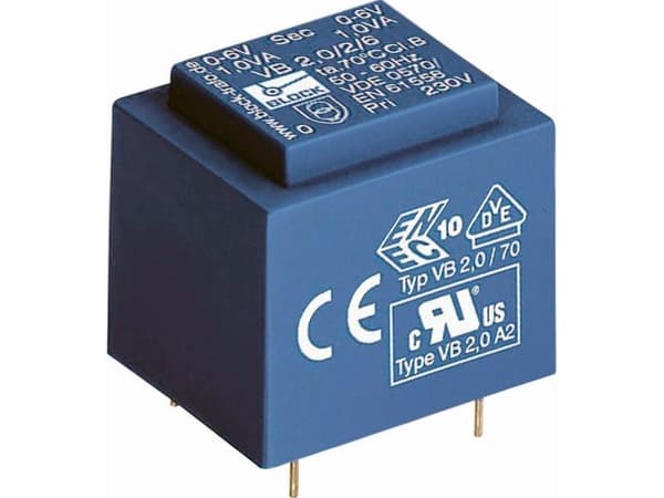 Block VB 3,2/2/6 printtransformator (230 V AC / 6 V AC) 3,20 VA