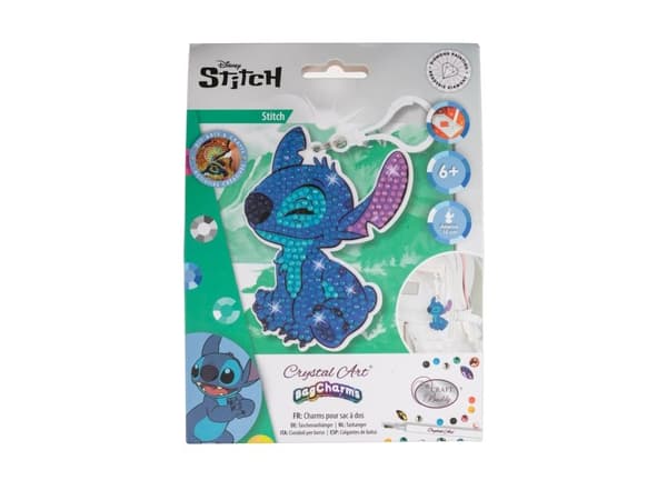 Stitch, Crystal Art bag charms
