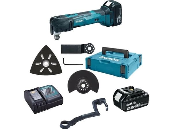 MAKITA 18V 2 x 3,0Ah LI-ION MULTI-FUNCTIONAL TOOL + TARVIKKEET + MAKPAC CASE