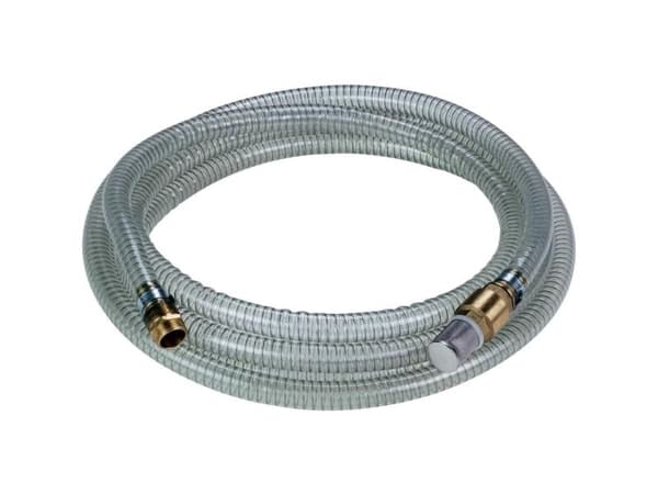 Einhell Einhell sugeslange med messing adapter 1 "x Ø25 mm. 7 meter klar
