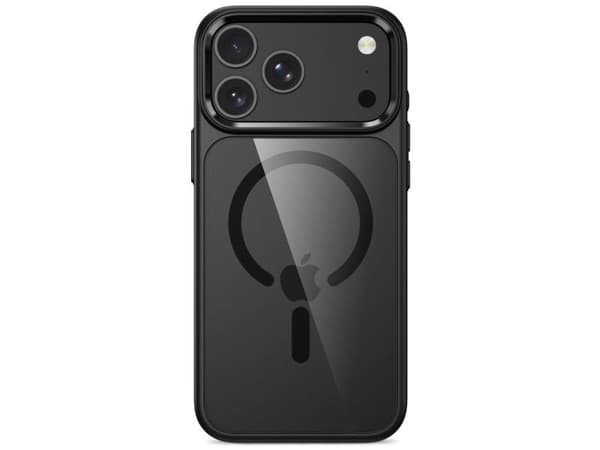 Tech-Protect Magmat Magsafe CC Case for iPhone 17 Pro Max / 18 Pro Max - Transparent Black
