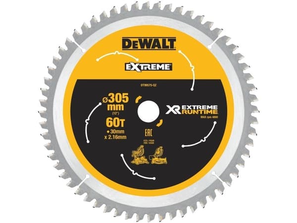 DeWALT XR Extreme Runtime - Cirkelsågblad - 305 mm - 60 tänder