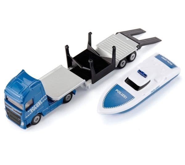 Siku 1:87 Volvo lastbil med båt