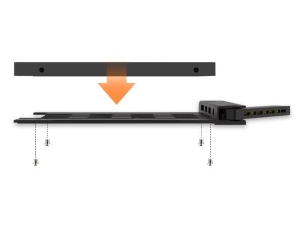 Icy Dock MB038TP-B, HDD/SSD-kabinett, 2.5", SATA, Sort