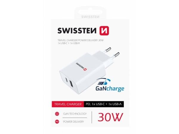 Swissten 22037000, Innendørs, AC, 5 V, Hvit