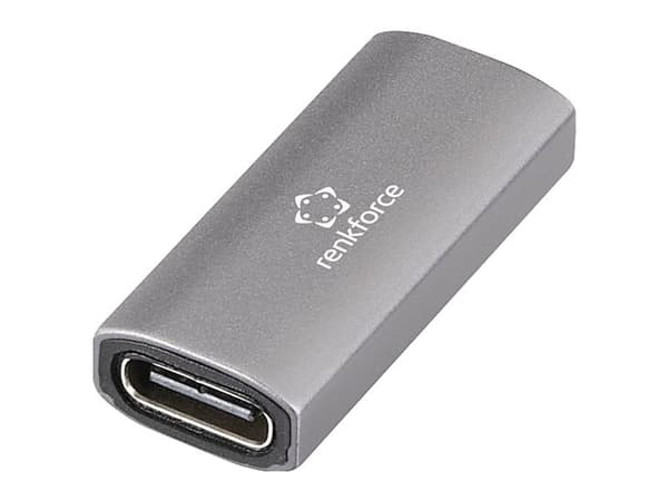 Renkforce RF-3795558, USB-C, USB-C, Harmaa