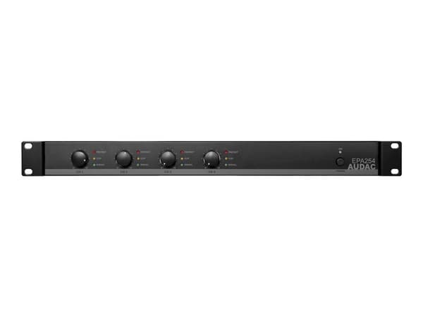 Audac EPA254 - Tehovahvistin - 4 x 250 Watt - musta