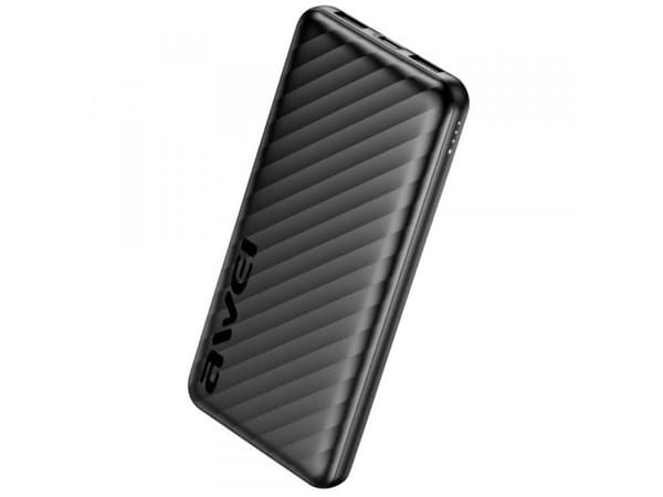 Awei PowerBank AWEI P5K Pro 10000 mAh 2xUSB, svart