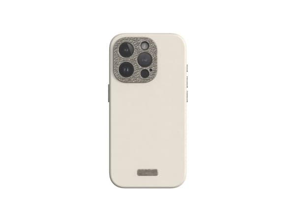 Moshi Napa MagSafe - iPhone 15 Pro Lærveske (Eggnog White)