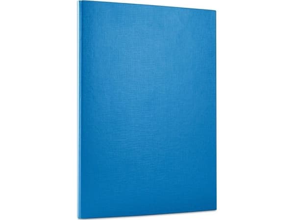 Office Products mappe med borrelås PP, A4/1,5 cm, 3 rom, blå