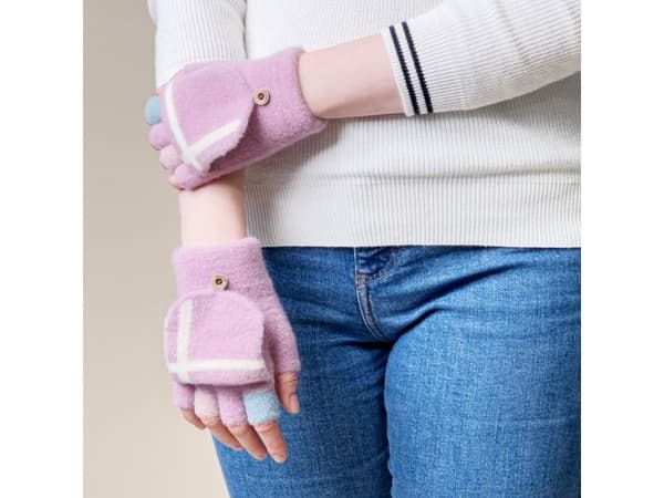 Vintertelefonhandskar för kvinnor/barn - Rosa
