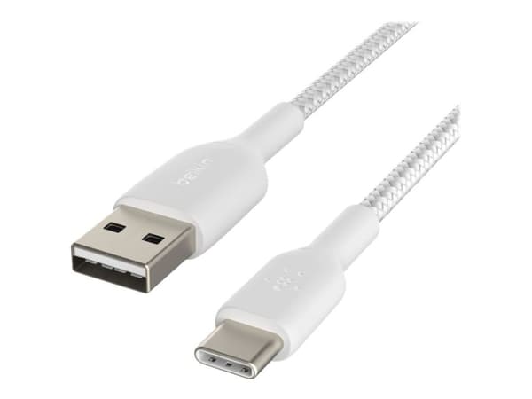 Belkin BoostCharge - USB-kabel - USB-C (hann) til USB (hann) - 2 m - hvit