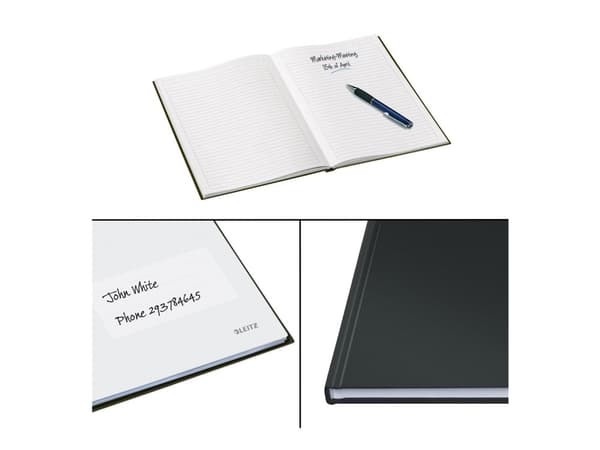 Leitz Solid A4, Yksivärinen, Musta, A4, 80 arkkia, Matta, 90 g/m²