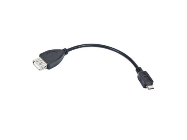NATEC NKA-0614, 0,15 m, USB A, Micro-USB B, USB 2.0, Hankjønn/hunkjønn, Sort