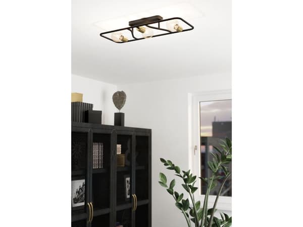 EGLO MESSINARO LOFT 3XE27 720X280 SORT/BM