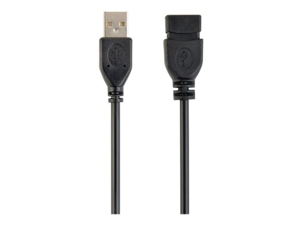 Gembird CCP-USB2-AMAF-6 - USB forlængerkabel - USB (hun) til USB (han) - 1.8 m - formet - sortti