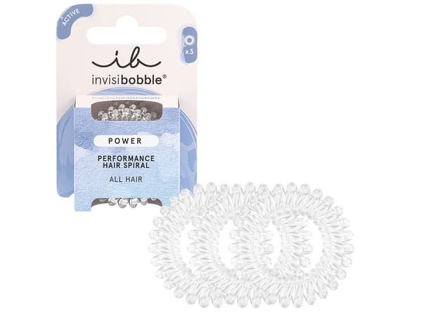 Invisibobble Power Crystal Clear hårsnodd 3 st