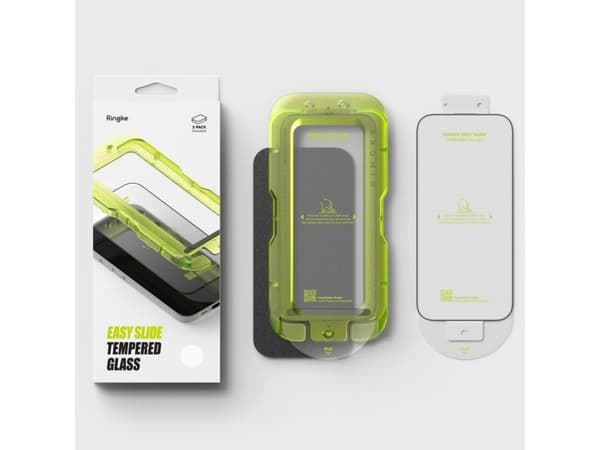 SZKLO HARTOWANE RINGKE EASY SLIDE 2-PACK IPHONE 17 BLACK