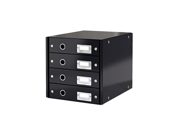 Skuffekabinet A4 Leitz Click&Store med 4 skuffer sort