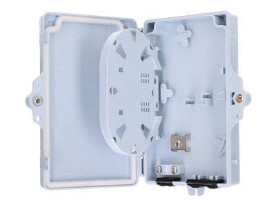 Extralink ALICE - Fiberoptikdistribueringsbox - 2 kärnor - väggmontering - grå