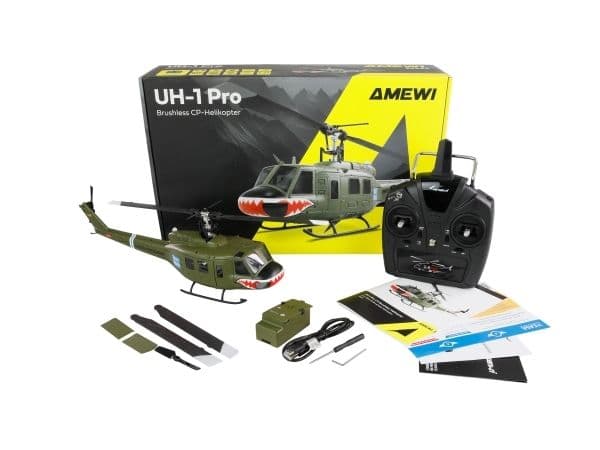Amewi UH-1 Pro CP Brushless Helikopter 1 27 RTF (25352)