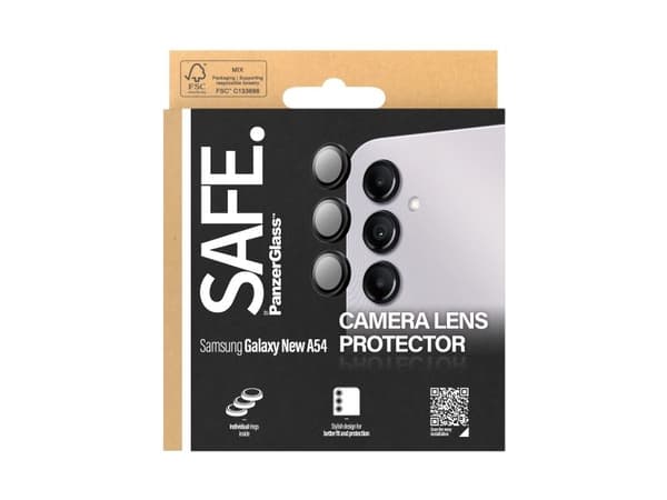 PanzerGlass SAFE kamerabeskyttelse Samsung Galaxy A54 5G Sort
