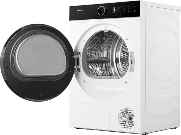 Hisense DH5I804BWCD, Fristående, Frontmatad, Värmepump, Vit, Rotations-, Röra, Vänster