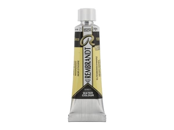Rembrandt akvarellrør Ivory Black 701