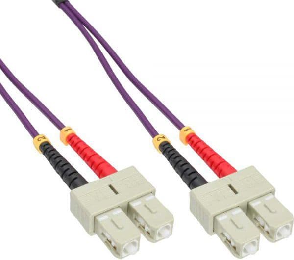 Inline Patchcord SC/SC-kuitu, 50/125 µm, OM4 5 m (83505P)