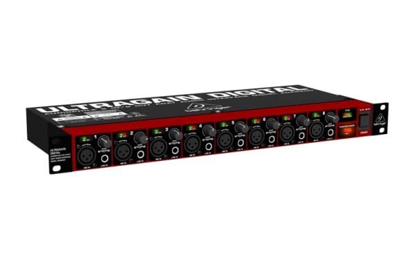 Behringer ULTRAGAIN DIGITAL ADA8200, 8 kanaler, Rack-montering, 15 W