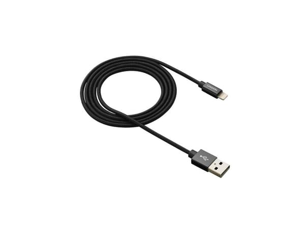 Canyon MFI-3, 0,96 m, Lightning, USB A, Hanstik, Hanstik, Sort