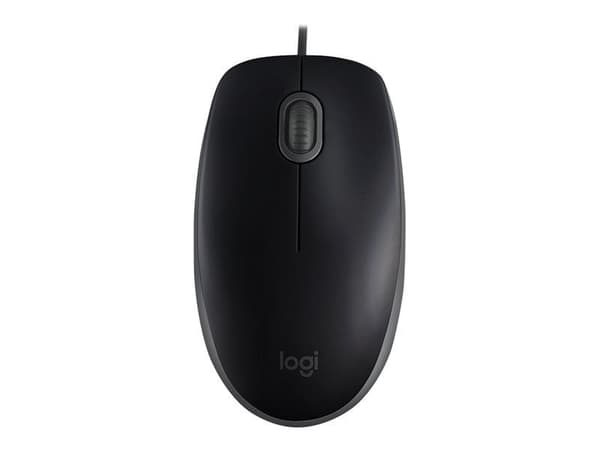 Logitech M110 Silent, Molempikätinen, Optinen, USB A-tyyppi, 1000 DPI, Musta