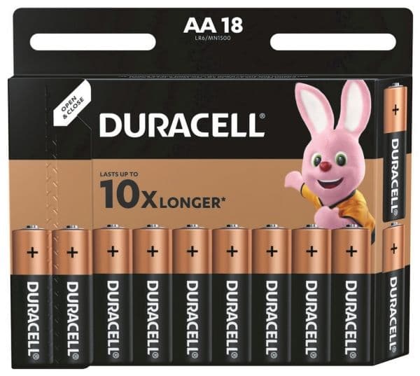 Duracell Basic alkaliska batterier 18 st (AA)