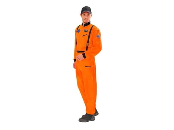 Orange astronaut kostume