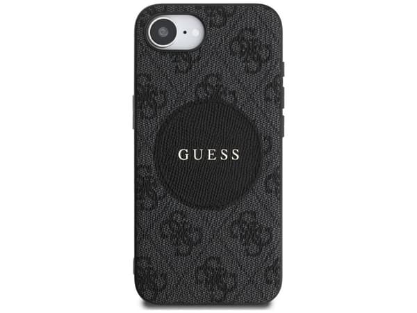 Case Guess 4G Circle Classic Logo        MagSafe for iPhone 16e black